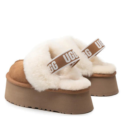 Γυναικείες Παντόφλες Ugg Funkette Chestnut 1113474-CHE
